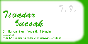 tivadar vucsak business card